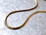 N254-ヴィンテージネックレス・U.S.A. Gold Tone Snake Chain Necklacesの画像