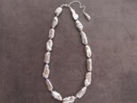【SV】Biwa Pearl Necklace /ビワパール ネックレス(Light Gray)