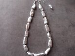 【SV】Biwa Pearl Necklace /ビワパール ネックレス(Light Gray)