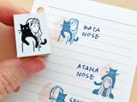 肩乗り猫ハンコの画像