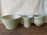 《福袋C》ミントグリーンの4点セット (サラダボウル・マグ・汁碗)