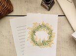 レターセット　/　mimosa wreathの画像