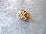 RS6-【 SARAH COVENTRY 】サラコベントリー・ヴィンテージリング Gold Tone Faux Pearlの画像