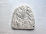【お値下げ】ニット帽　アルパカ混　ホワイト