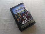 新書ブックカバー  牛革拭き染め