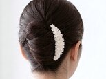 【夜会巻きを飾る】 ヘアコーム 白桜 / フォーマル 入学式 結婚式 黒留袖 留袖 着物 和装 訪問着 白色 桜 母親