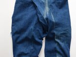 【藍染と日焼けが美しい股引】野良着 パンツ たっつけ 山袴 着物 木綿 無地 ジャパンヴィンテージ 昭和
