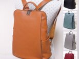 ★リュック★本革★レディース★収納ポケット７つ★A4★軽量★キャメル色・スモーキーミズイロ・グレー色・ワイン色・クロ色★