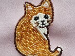 猫のブローチの画像