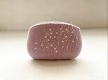 羊毛刺繍フェルトポーチ/ 桜