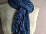 残糸利用　綿マフラー　送料無料　糸と糸