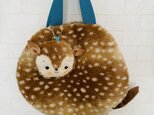 バンビのバッグ　お顔ポーチしっぽポーチ付き
