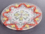 ガラスの小皿　アラベスク
