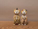 ねこ立ち雛（売れました）の画像