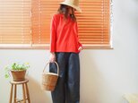 Cotton wide cut-sew / RED