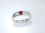 Sv925 ルビーリング 0.39ct
