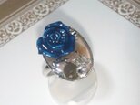 mechanical rose/blue -ring-の画像