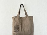 小さな布たちの大きなバッグ　カーキ