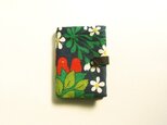 【sale】card case / 苺と鳥 (blue)の画像