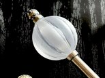 かんざし 白いぼんぼり風大玉ビーズ 一本挿し 一本簪 ホワイト 半透明 軽い 軽量 涼しげ 夏 氷 和風 洋風