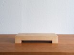 【1点限定】無垢材の切出し脚付き台 ハードメープル オイル仕上げ <3>の画像