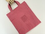 小さな布たちの手提げバッグ オールドローズ
