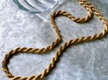NM50-【 MONET 】モネ・ヴィンテージネックレス 1980s Gold Tone Screw Chain