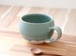 森の緑とマット釉のかけ分けマグカップ