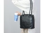 【柔らかいヌメ革】大容量 トートバッグミニスクエアバッグ|手提げ・ワンショルダー対応バッグ 母の日