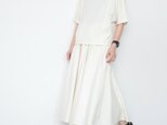 【送料無料】夏のお試しセット：awesome tops × 2way FAB skirt / off whiteの画像