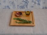 トチの角型トレイ
