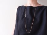 【K14gf】Stick  Pearl Chain Necklace／スティックパール チェーンネックレス（Large）