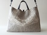 antique lace linen 2way bagの画像