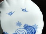 【特価¥2800→¥2200】鳥と楓◆伊万里　染付八寸皿　大皿　骨董・antiques 丁寧な暮らしに。 古道具　明治〜大正期の画像