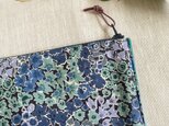 ＊リバティプリント・仕切りつきファスナーポーチ＊