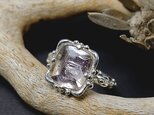 ～妖精の粉をちりばめた石～　ピンクファイアークォーツの粒飾りリング　12号　天然石アクセサリー　一点物　macariの画像