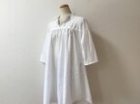 チュニックブラウス　5部袖　白