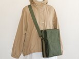 ショルダースクエア タテ オリーブドラブ / 6号帆布