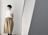 ワイドパンツ（ショート）：ベージュの画像