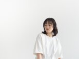 5部袖ラグランカットソー/white