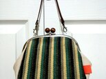 K様オーダー品 ハンドバッグ&がま口ポーチ 草木染め No.39の画像