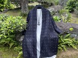 【着物リメイク】紗の軽いロングカーディガン