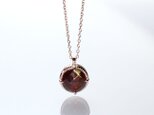 《国産宝石》K18PG レインボーガーネットペンダント 2.49ct