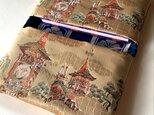 『鉾包』 金襴織物御朱印帳袋 六丁織 B6ダブルポケット 2冊用 鉾 祇園京都 祭り 悪鬼払い 御朱印帳ポーチ ケース 桐生織物