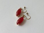 【再】ノンホールピアス No.453カーネリアン