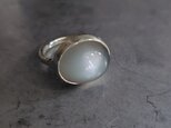 グレームーンストーンシルバーリング#17
