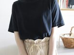 ボートネックTシャツ/ネイビーの画像