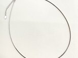 Omega Choker Necklace 38-43㎝ silver925+pt coating