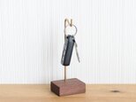 キースタンド【ウォールナット×真鍮】おしゃれ シンプル かわいい 鍵スタンド アクセサリー