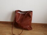 (在庫限り30%OFF) 牛革のフラットショルダーバッグ